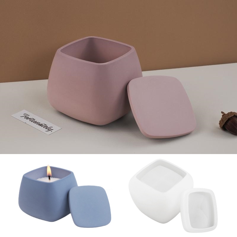 Ceramic Candle Vessel - 1 Juego de caja de almacenamiento