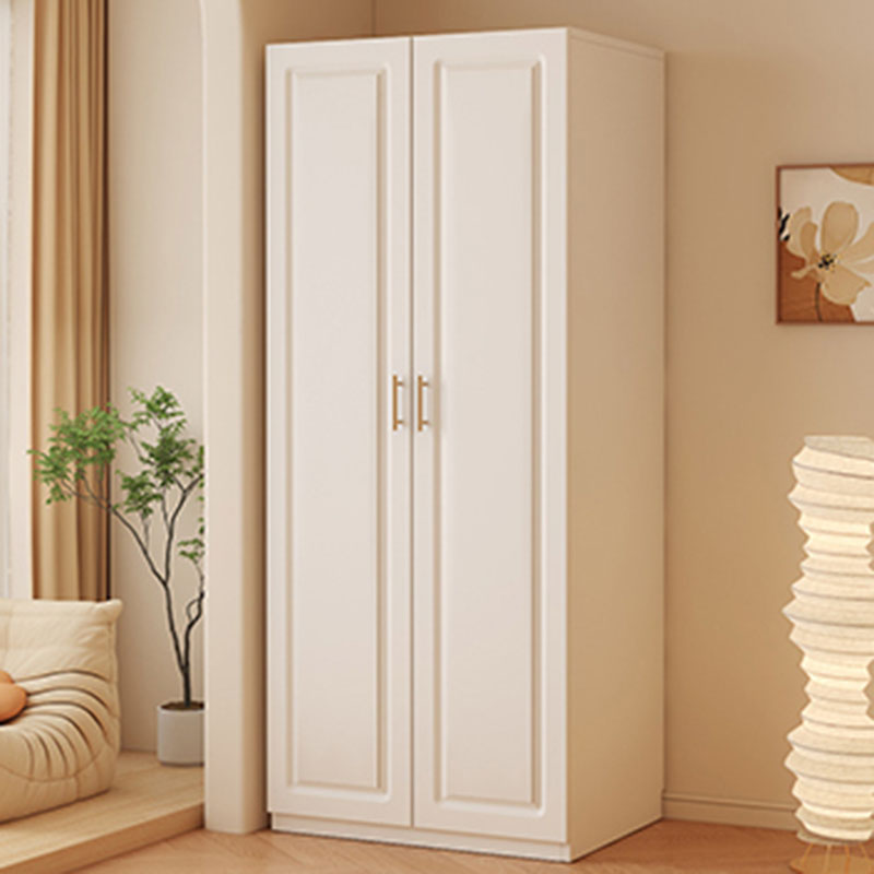 Interior Design White And Wood - Armario blanco crema con acento, diseño