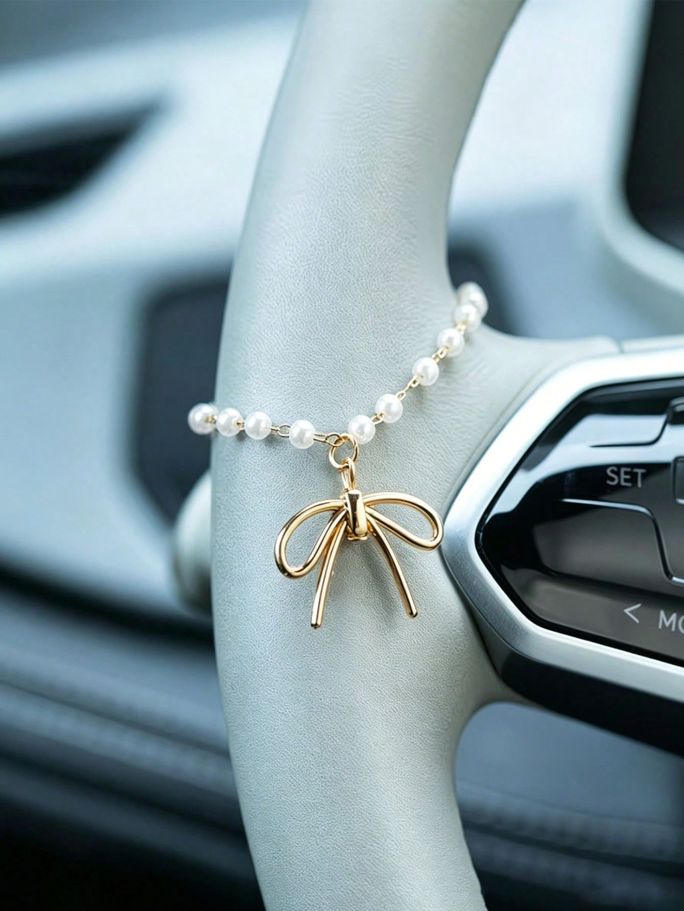 Interior Design Minimalist - Colgante de coche con lazo de