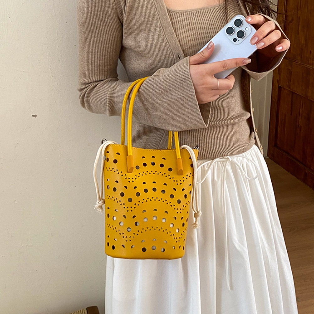 Interior Design Simple - Bolso de Mano de PU Suave