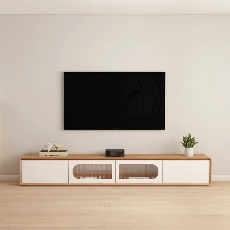 Interior Design White And Wood - Accesorios de diseño Mueble de TV