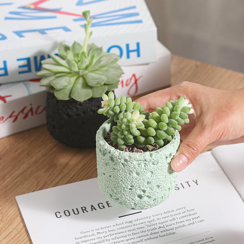 Ceramic Candle Vessel - Juego de moldes de silicona Rock
