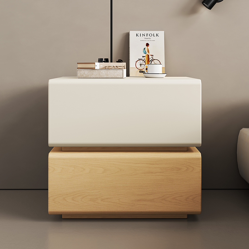 Interior Design White And Wood - Mesita de noche blanca, Interior de