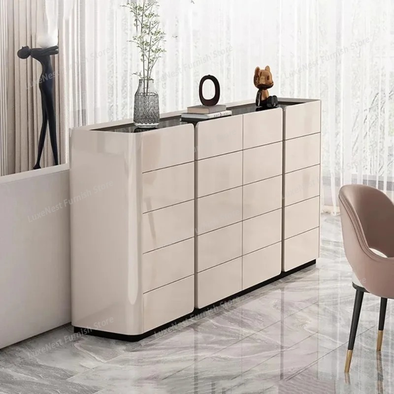 Interior Design White And Wood - Mueble Zapatero de Diseño Moderno y