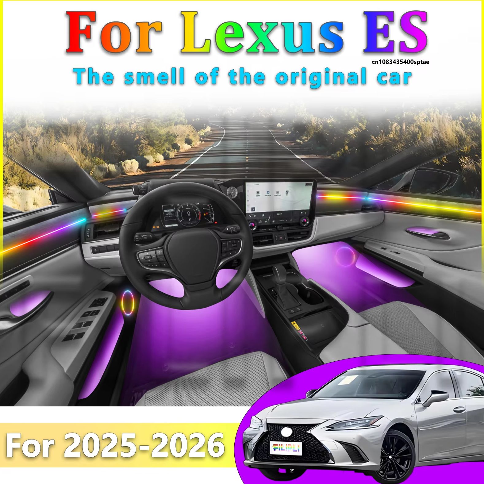 Interior Design Apps - Luz Ambiental Interior Automotriz Premium para