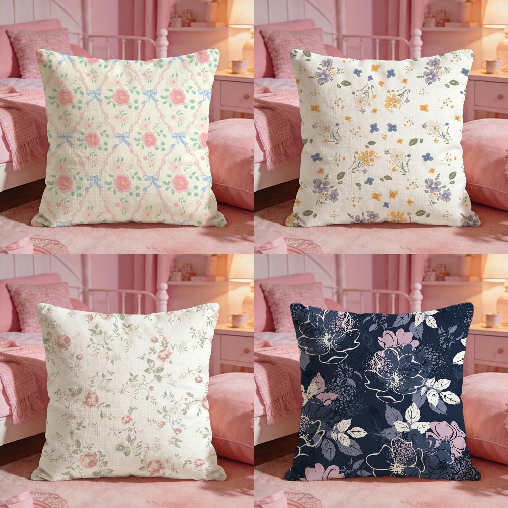 Interior Design Illustration - Art-Art Petal IllustrationS Funda de cojín,