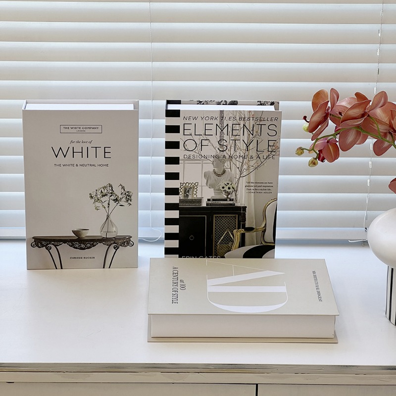 Interior Design Book - Adorno de libros falsos simples para