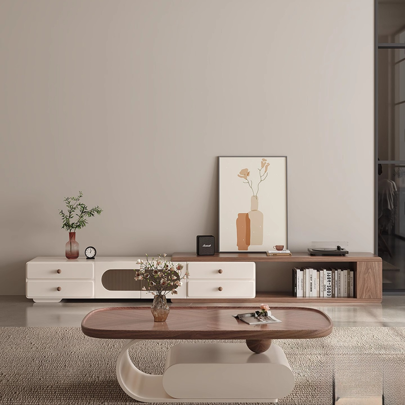 Mueble de Tv para sala de esta - Interior Design White And Wood reseña y precio
