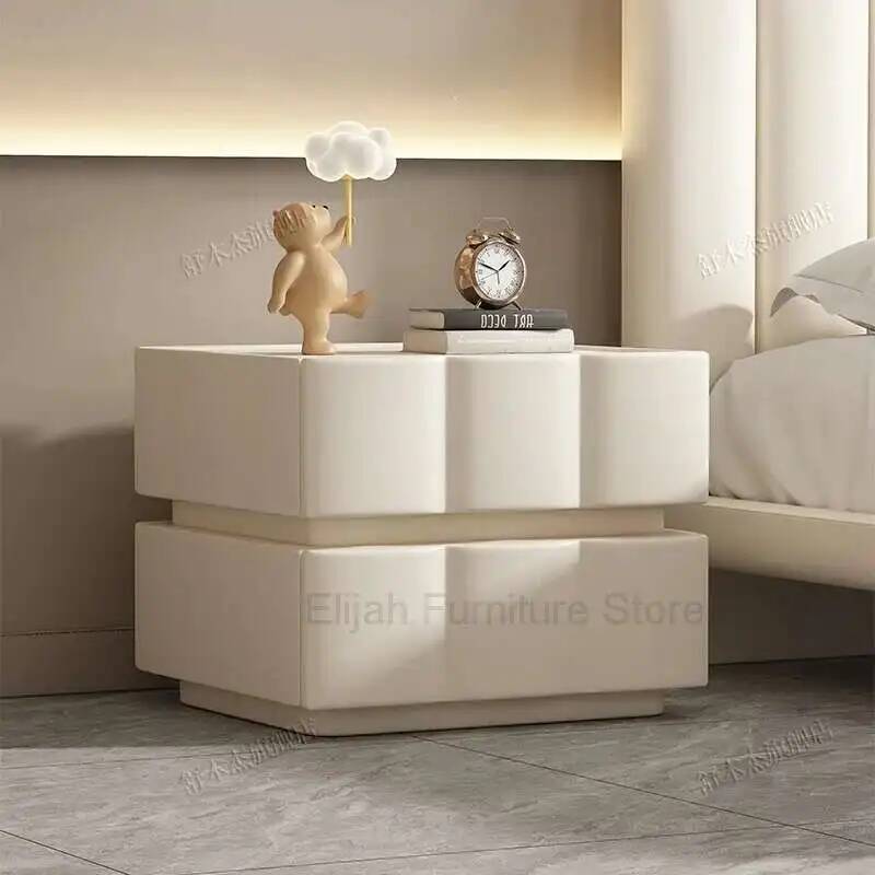 Armario blanco, mesitas de noc - Interior Design White And Wood reseña y precio