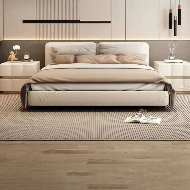 Armario blanco, mesitas de noc - Interior Design White And Wood reseña y precio