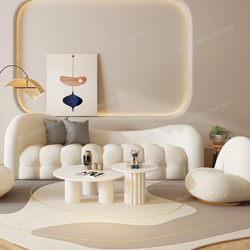 Sofás Blancos Crema para Sala  - Interior Design White And Wood reseña y precio