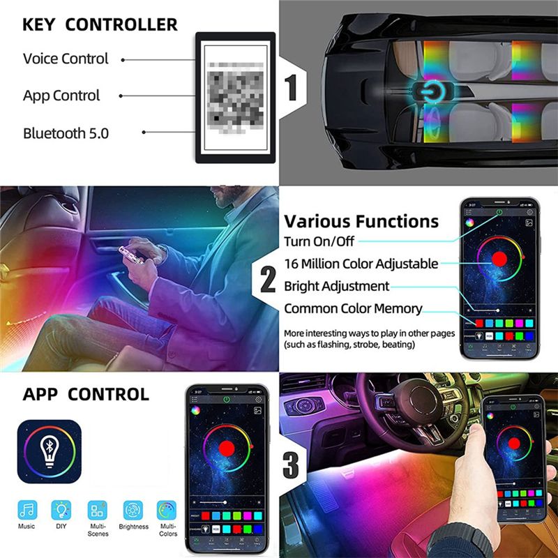 Luces LED Inteligentes para Au - Interior Design Apps reseña y precio