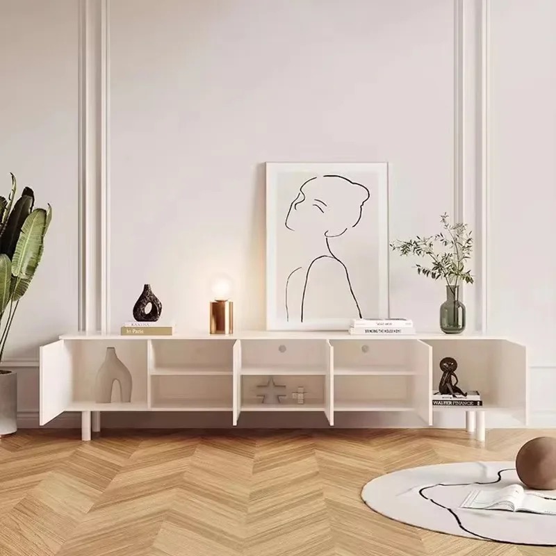 Soporte de Tv blanco de lujo,  - Interior Design White And Wood reseña y precio