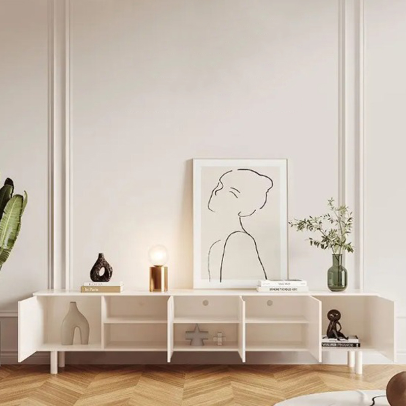 Soporte de Tv blanco de lujo,  - Interior Design White And Wood reseña y precio
