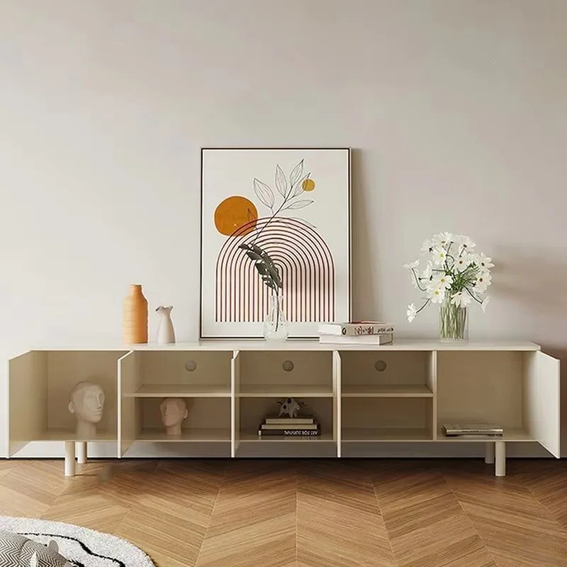 Soporte de Tv blanco de lujo,  - Interior Design White And Wood reseña y precio