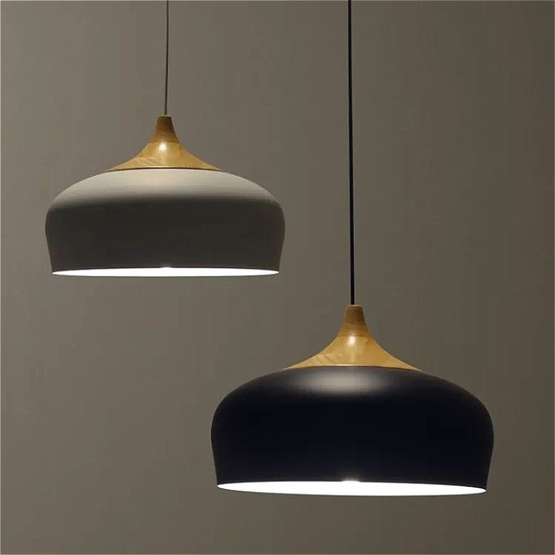 Lámpara nórdica de aluminio co - Interior Design White And Wood reseña y precio
