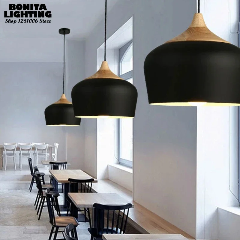 Lámpara nórdica de aluminio co - Interior Design White And Wood reseña y precio