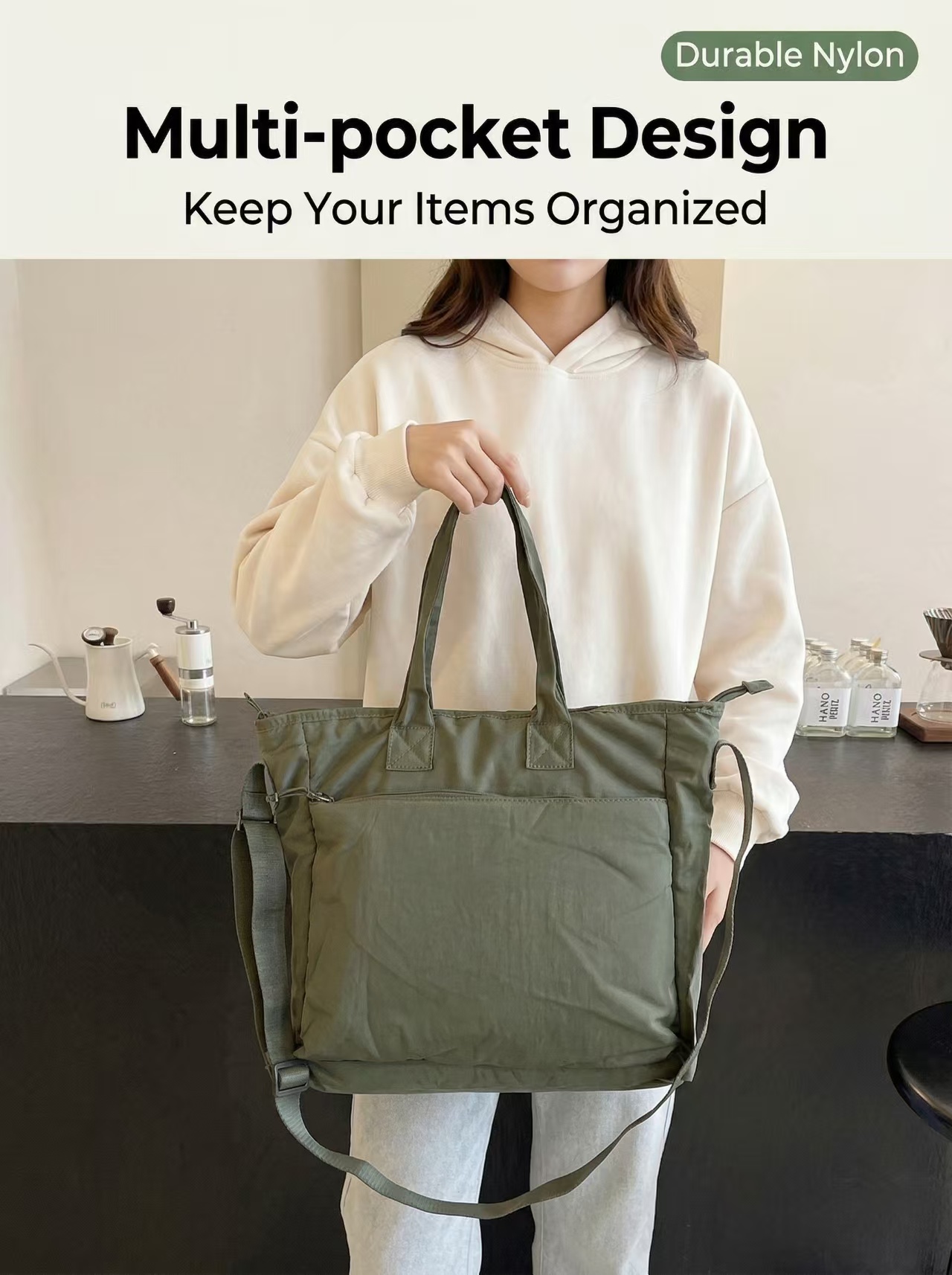 Bolso Tote de Nailon Simple pe - Interior Design Book reseña y precio