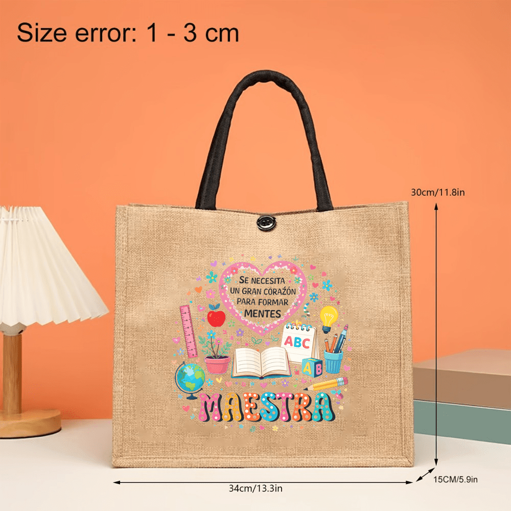 Bolsa de Mano de Lino Estampad - Interior Design Book reseña y precio