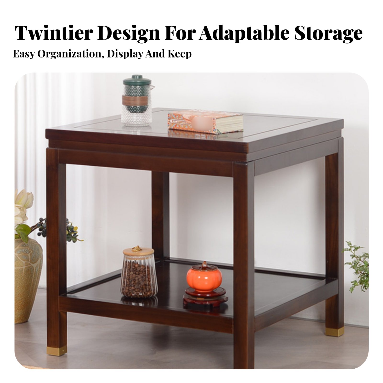 Mesa Cuadrada de Dos Niveles,  - Interior Design Minimalist reseña y precio