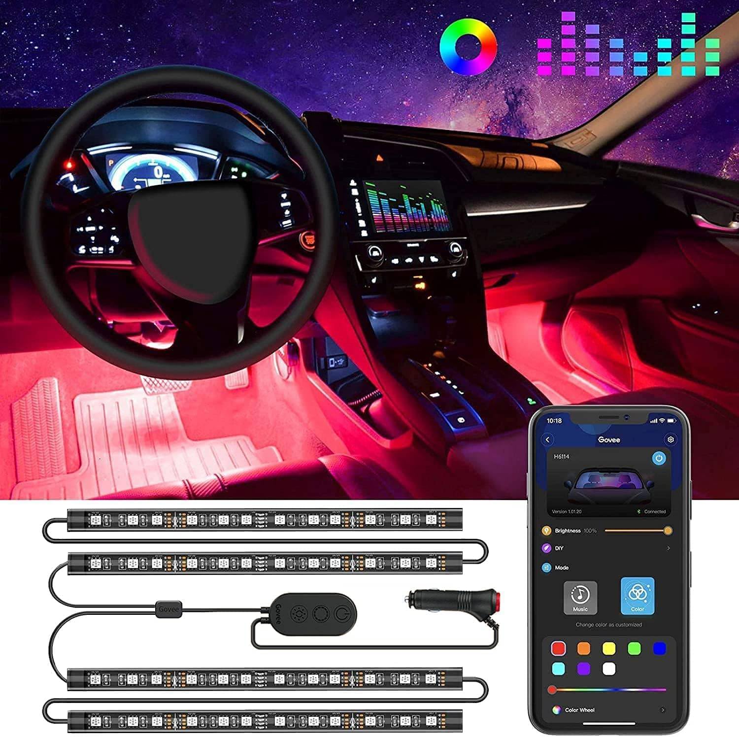 Luces LED para Auto, Luces Int - Interior Design Apps reseña y precio