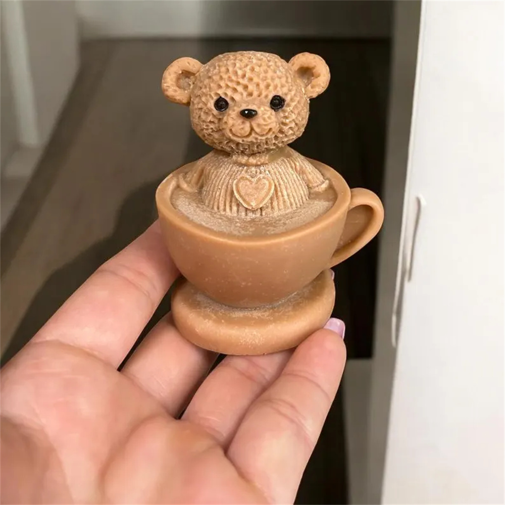 Oso de peluche en taza molde d - Ceramic Candle Vessel reseña y precio